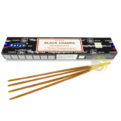 Encens black champa Satya indien favorisant la méditation parfum boisé, épicé
