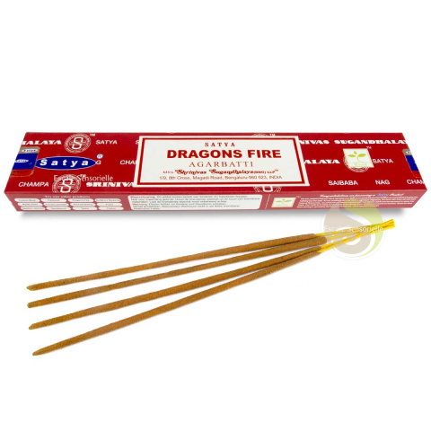 Encens dragon fire Satya indien chaud, intense épicé apaise l'esprit