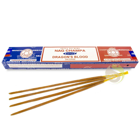 Combo encens Nag champa & dragon's blood Satya boite de 16g purifie et protège contre le mal