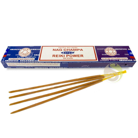 Combo encens Nag champa & reiki power Satya 16g excellent guérisseur spirituel