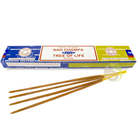 Combo encens Nag champa & tree of life Satya 16g apporte le bonheur