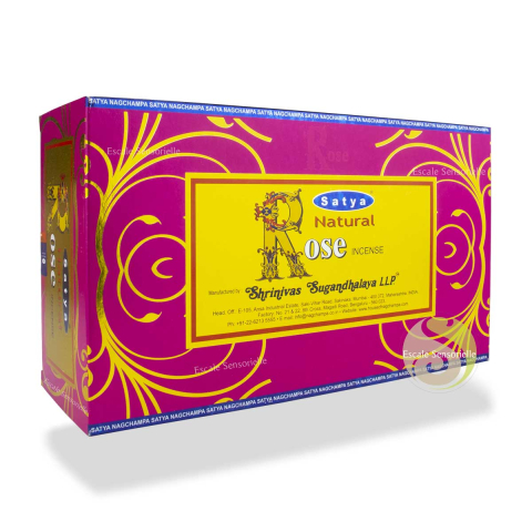 Natural rose Satya encens naturel indien parfum sensuel de rose naturel