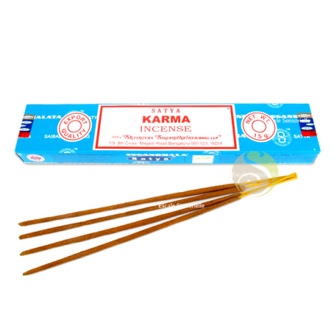 Karma encens indien Satya boite 15g énergies positives