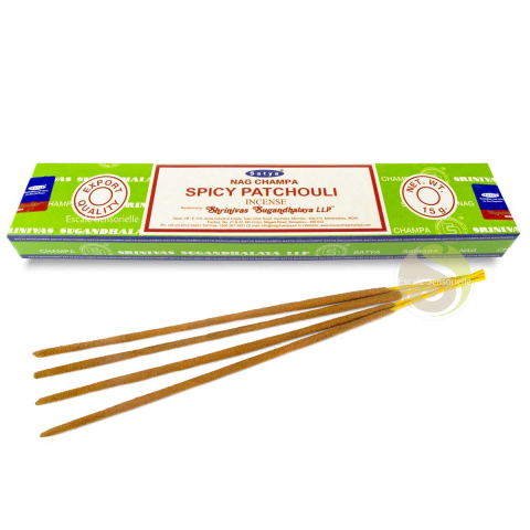 Encens spicy patchouli Satya indien naturel parfum épicé libère les blocages