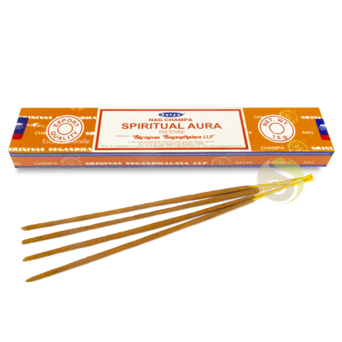 Encens spiritual aura Satya indien naturel parfum boisé apporte la lumière et revitalisant