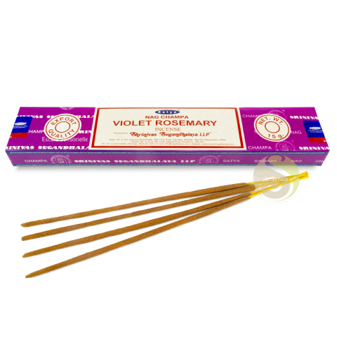Encens violet rosemary Satya indien naturel parfum fleuri favorise l'éveil