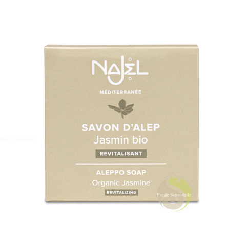 Savon d'Alep jasmin Bio Najel baies de laurier et huile d'olive