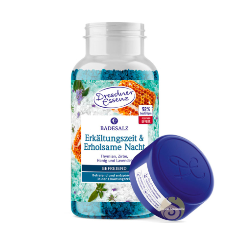 Pot de sel de bain au sel d'epsom pour une nuit reposante Dresdner Essenz