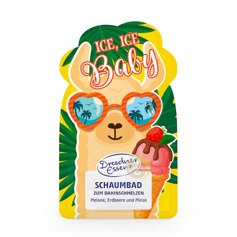 Bain moussant pastèque, fraise et menthe ice, ice baby Dresdner Essenz