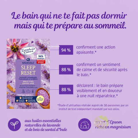 Sel de bain "Sleep reset