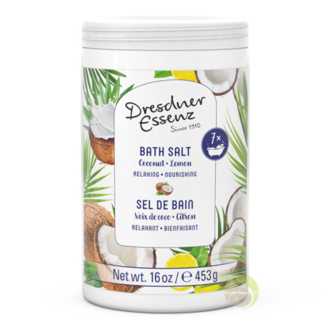 Poudre de bain noix de coco & citron Dresdner Essenz relaxant et bienfaisant 