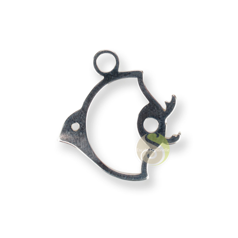 Support d'encens argent 925ème fleur d'érable Shoyeido 