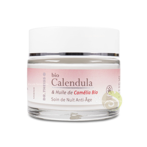 Soin de nuit anti-âge Bio Calendula Dr Theiss à l'huile de camélia