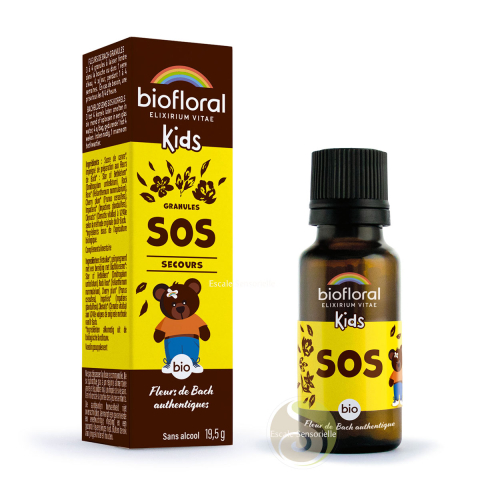 SOS secours enfants bio sans alcool Biofloral complexe fleurs de Bach