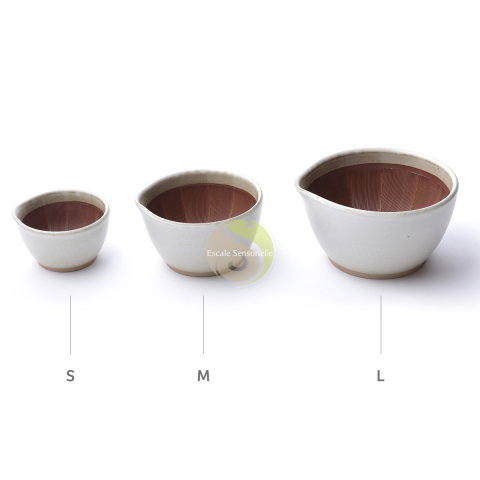 Suribachi mortier japonais blanc