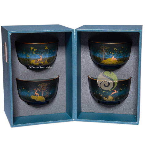Coffret 4 tasses céramiques