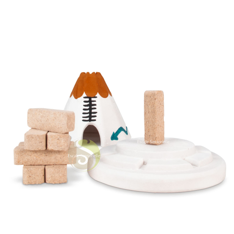 Tipi indien traditionnel blanc