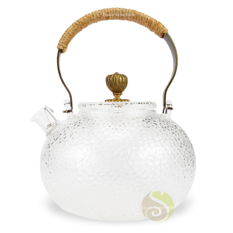 Set théière et 4 tasses en verre