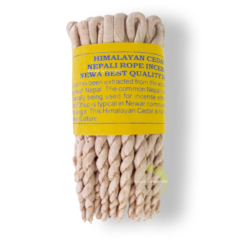 Tresse népalaise himalayan cedarwood (bois de cèdre) encens cordelette médecine tibétaine