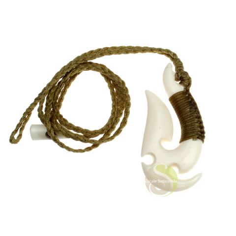 Pendentif Maori hameçon hei matau 