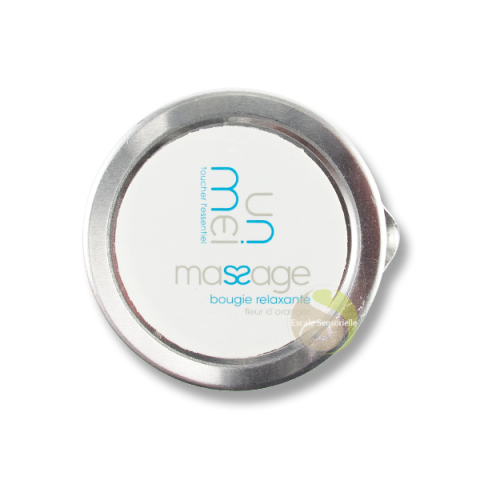 Fleur d'oranger bougie de massage relaxante unmei France