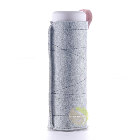 Housse pour bouteille nomade Inu! gris clair
