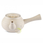 Théière beige crème 680 ml yokode  style japonais kyusu céramique