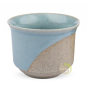 Tasse bicolore à thé bleu beige 100ml infusion tisane
