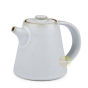 Petite théière cérémonie japonaise du thé ivoire 230 ml en céramique 