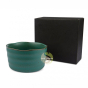 coffret bol à thé 400ml vert jade en céramique