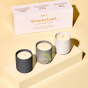Collection 3 bougies luxes Aery living Wonderland au parfum naturelles végan