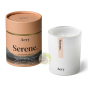 Serene bougie luxe violette, lilas et eau thermale Aery Living