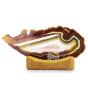 Agate naturelle tranche photophore bougie lampe