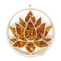 Attrape-soleil ambre et bois fleur de lotus ombre chinoise