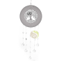 Suspension arbre de vie et cristal intérieur extérieur en acier inoxydable