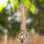 Mobile à accrocher arbre de vie 20 cm totale cristal et métal