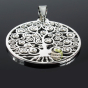 Pendentif arbre du monde Yggdrasil 19 pierres Swarovski vie