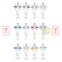 Archange feng shui gardien protecteur Swarovski suspension cristal 