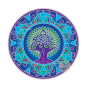 Adhésif fenêtre coloré translucide mandala intérieur extérieur