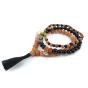 Rudraksha graines et Onyx gemme minéral vertus chakras et signe astro