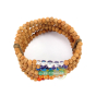 rudraksha, coco 7 chakras pierres minérales Bracelet manchette 