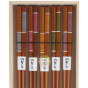 Baguettes bois bambou japonaises set de 5 paires