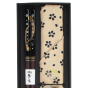 set chopsticks with cotton bag japanese gift box