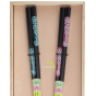 Baguettes à manger japonaise désign lotus bois naturelle