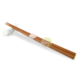 Baguettes avec support en verre blanc baleine japonaises couvert bambou