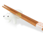 Collection support baguettes verre blanc coffret à offrir ours