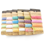 Confection collier carte fil coton 4 couleurs bijoux fantaisies macramés scrapbooking