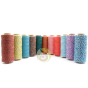 Fil coton bracelet collier coloré bakers twine bobine 15 m création
