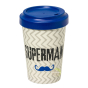 Super man mug bambou réutilisable écologique naturel
