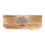 Banc bois méditation 18/20,5 cm sculpté arbre de vie 14 cm